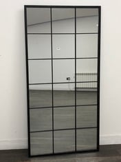 WINGHAM MIRROR BLACK 900X30X1800MM - ITEM NO. 676918 - RRP £300