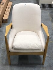 CARRERA ARMCHAIR IN NATURAL LINEN - SIZE 685 X 720 X 820MM - ITEM NO. 962158 - RRP £630