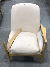 CARRERA ARMCHAIR IN NATURAL LINEN - SIZE 685 X 720 X 820MM - ITEM NO. 962158 - RRP £630