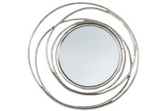 ALLENDE MIRROR IN SATIN SILVER - SIZE 660 X 80 X 660MM - ITEM NO. 407567 - RRP £359