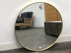 HOLWORTH LARGE ROUND MIRROR GOLD 800X35X800 - ITEM NO. 546825 - RRP £130