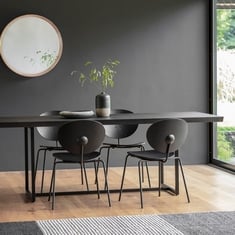 FORDEN DINING TABLE BLACK 900X2200X750MM - ITEM NO. 999794 - RRP £750