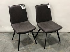 NEWTON DINING CHAIR IN BROWN (2PK) - ITEM NO. 086988 - RRP £549