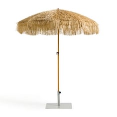 LA REDOUTE FRINGED GRARDEN PARASOL UMBRELLA IN BROWN GKP660-RRP £199