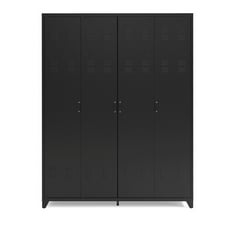 LA REDOUTE HIBA 4-DOOR STEEL CABINET IN BLACK - ITEM NO. GBP884 - RRP £619