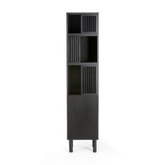 LA REDOUTE BILBAO VERTICAL STORAGE UNIT IN BLACK - ITEM NO. GIL168 - RRP £345