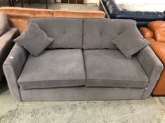 ISLINGTON 3 SEATER HYPOS DELUXE SOFA BED IN ASPHALT ALL OVER FABRIC - RRP £1599