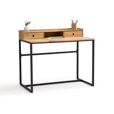 LA REDOUTE HIBA OAK AND METAL UNIT DESK - ITEM NO. GKJ035 - RRP £213