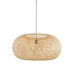 LA REDOUTE EZIA BAMBOO 65CM DIAMETER CEILING LIGHT IN THE COLOUR NATURAL -RRP £155