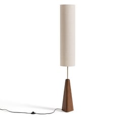 LA REDOUTE NESTWOOD WALNUT-STAINED SOLID OAK FLOOR LAMP-RRP £235