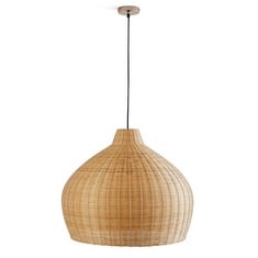 LA REDOUTE VANI 60CM DIAMETER WOVEN BAMBOO CEILING LIGHT SHADE 64*64*H54CM-RRP £199