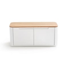 LA REDOUTE STOLICO 2-DOOR SHOE STORAGE BENCH IN THE COLOUR WHITE (1000 X 390 X 441MM)-RRP £375