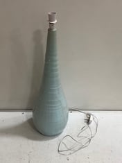 STONE THE CROWS LARGE FOUR HANDLED LAMP BASE IN COLOUR LIGHT BLUE RRP £115