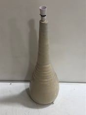 STONE THE CROWS LARGE FOUR HANDLED LAMP BASE IN COLOUR TAN RRP £115