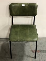 NKUKU UKARI DINING CHAIR IN RICH GREEN / BLACK - ITEM NO. UC1201 - RRP £230