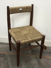 NKUKU RAUNAK ACACIA WOVEN DINING CHAIR - PRODUCT CODE. RC0601 - RRP £250