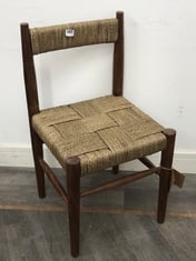 NKUKU RAUNAK ACACIA WOVEN DINING CHAIR - PRODUCT CODE. RC0601 - RRP £250