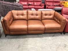 MUSE 3 SEATER POWER RECLINER SOFA IN ESPRESSO LEATHER - RRP £1399