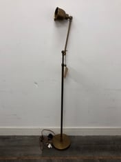 NKUKU CHAPDA TASK FLOOR LAMP IN ANTIQUE BRASS - PRODUCT CODE. CL0301 - RRP £295