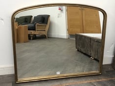 NKUKU ALMORA LARGE ARCHED MIRROR IN GOLD - RRP £550