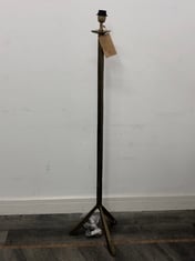 SAHHIL METAL TRIPOD FLOOR LAMP - ANTIQUE BRASS - ONE SIZE - ITEM NO. SL1101 - RRP £295