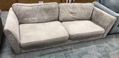 3 SEATER SOFA IN BEIGE WOVEN FABRIC