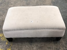 LIGHT NATURAL FABRIC FOOTSTOOL