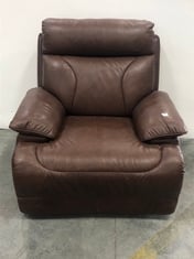 LA-Z-BOY RALEIGH POWER RECLINER ARMCHAIR IN CHESTNUT LEATHER - RRP £750