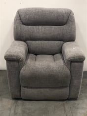 LA-Z-BOY DAYTONA POWER RECLINER ARMCHAIR IN MEDIUM GREY FABRIC - RRP £899