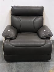 LA-Z-BOY RALEIGH POWER RECLINER ARMCHAIR IN COTSWOLD STONE LEATHER - RRP £750