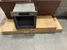 HOOVER ELECTRIC SINGLE OVEN IN STAINLESS STEEL - MODEL NO. HOC3BF5558IN TO INCLUDE CAMDEN 3 DOOR WARDROBE IN GREY BOX 1 OF 2 AND 2 OF 2 (KERBSIDE PALLET DELIVERY) (KERBSIDE PALLET DELIVERY)