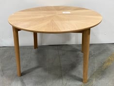 JOHN LEWIS NOTCH ROUND EXTENDING DINING TABLE IN LIGHT WOOD - RRP £779