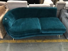 HONEYCOMB 3 SEATER END SOFA PART IN TEAL MIX (PART ONLY)