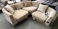 3 X HONEYCOMB CORNER SOFA PART IN NATURAL MIX FABRIC (PARTS)