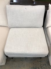 LIGHT GREY MIXED FABRIC ARMLESS UNIT