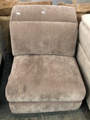 KINGSBRIDGE ARMLESS UNIT IN CHENILLE NUTMEG FABRIC