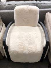 THE ESKI ACCENT CHAIR IN SUPER SOFT FAUX FUR - RRP £649