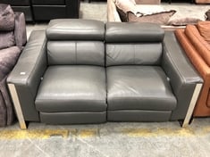 TORRES 2 SEATER SOFA IN DARK GREY - RRP £749