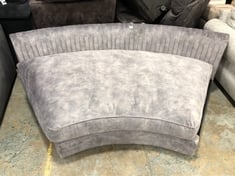 THE PALM LARGE CURVED SOFA PART IN LUCERNE SILVER MIX (PART ONLY)