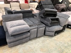 APPROX 6 X ASSORTED SOFA PARTS TO INCLUDE 2 X DARK GREY CONSOLE UNIT (PARTS ONLY) (KERBSIDE PALLET DELIVERY)