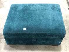 DARK TURQUOISE STORAGE FOOTSTOOL