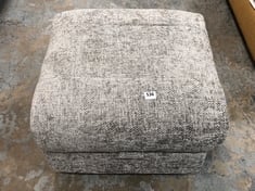 GRACIE STORAGE FOOTSTOOL IN CHENILLE PLATINUM