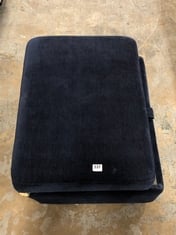 DOWNTOWN STORAGE FOOTSTOOL IN NAVY FABRIC