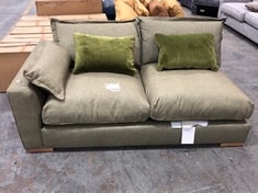 GAIA 3 SEATER END SOFA PART IN OLIVE MIX FABRIC (PART ONLY)