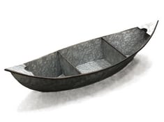 2 X STONE THE CROWS GIANT WALL SHELVED BOAT - HGT 127.5CMS - TOTAL RRP £250