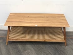 NKUKU ERABAR ACACIA & CANE COFFEE TABLE - NATURAL - ONE SIZE - ITEM NO. ET0701 - RRP £495