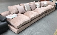 EMPEROR 6 SEATER FULL BACK SOFA IN LUCERNE CHAMPAGNE MIX (PARTS)