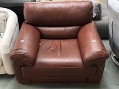 SANTINO ARMCHAIR IN HAMPSHIRE CHESTNUT LEATHER