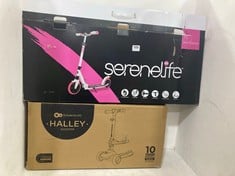 KINDERKRAFT HALLEY 2-IN-1 SCOOTER IN COLOUR ROSE PINK TO INCLUDE INFINITY TEEN SCOOTER IN THE COLOUR PINK-RRP £150