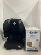 GRACO BOOSTER BASIC R129 IN BLACK TO INCLUDE MAXI-COSI TANZA I-SIZE CAR SEAT IN BLACK-TOTAL RRP £120